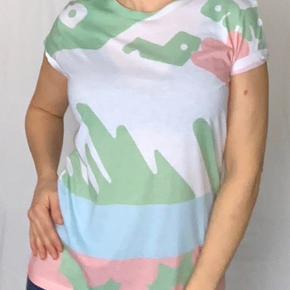 Japanese design sublimation print on ladies cut T - Picture 2 of 5